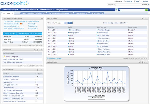 CisionPoint Home Page