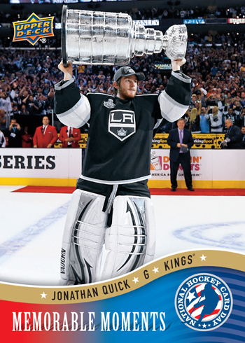 2013-National-Hockey-Card-Day-USA-Memorable-Moments-Jonathan-Quick