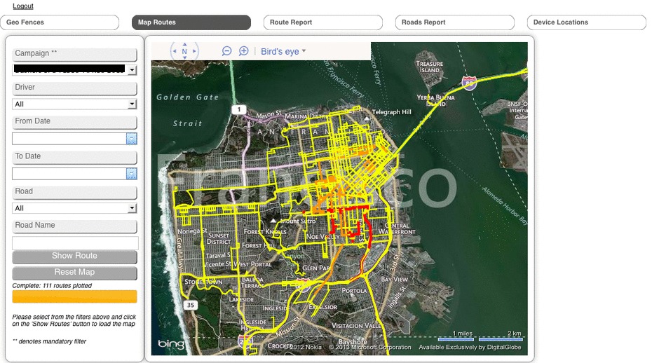 adverCar Heat Map