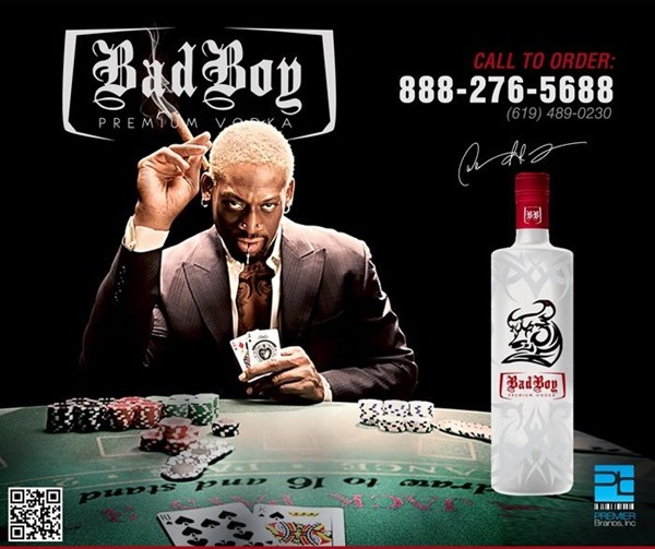 Dennis Rodman's Bad Boy Vodka
