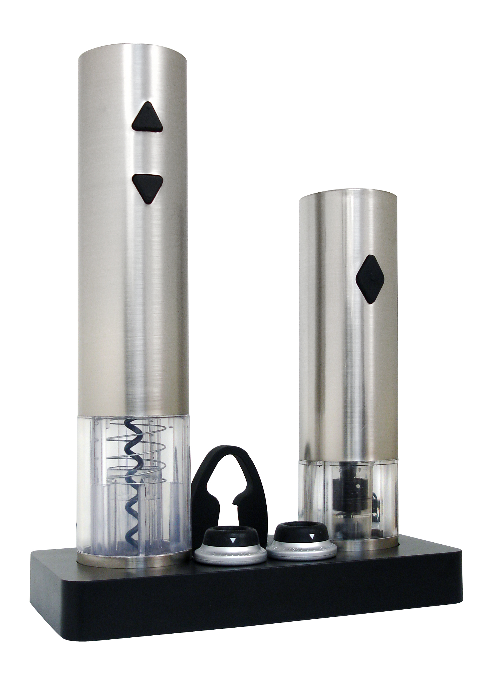 Epicureanist's new, rechargeable Electric Corkscrew and Wine Preserver Set