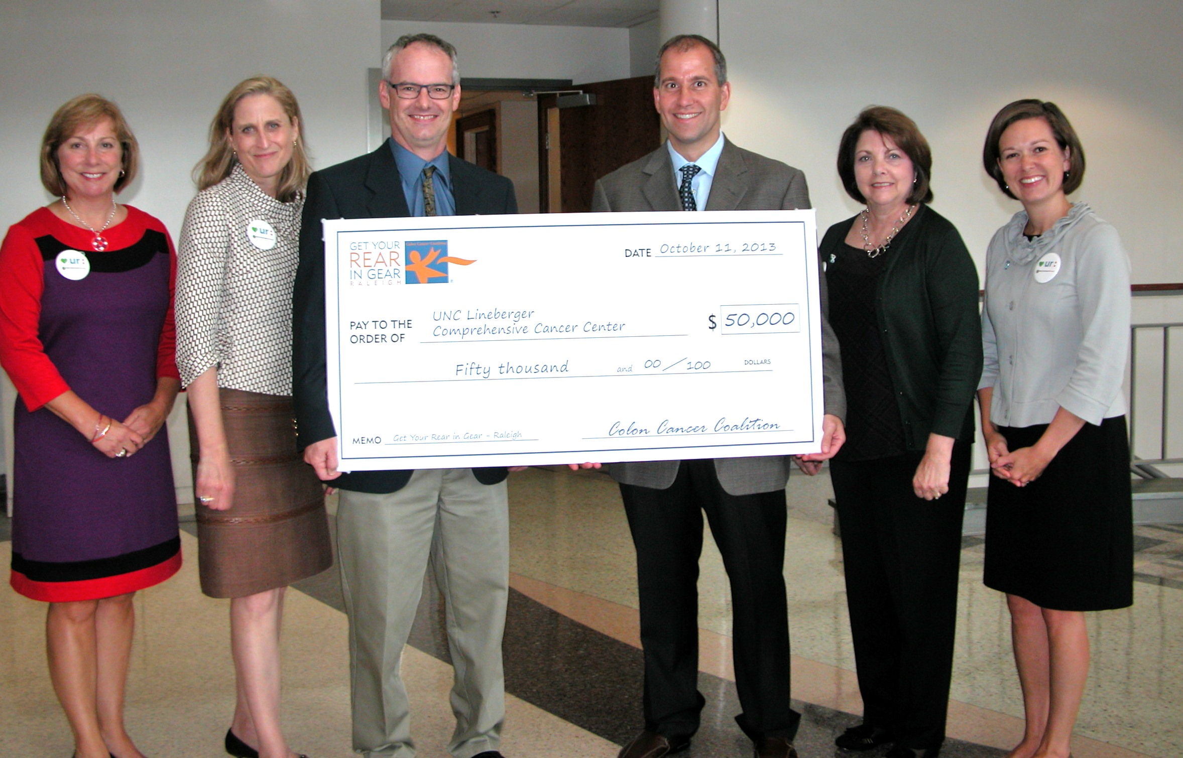 Raleigh Lineberger Check Presentation