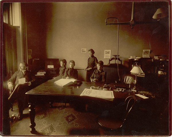 Employees of the National Life Insurance Company in 1891