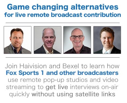 Broadcast Contribution Video Streaming Webinar
