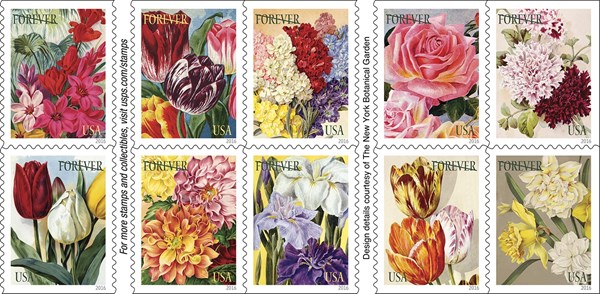 Botanical Arts all 10 stamps
