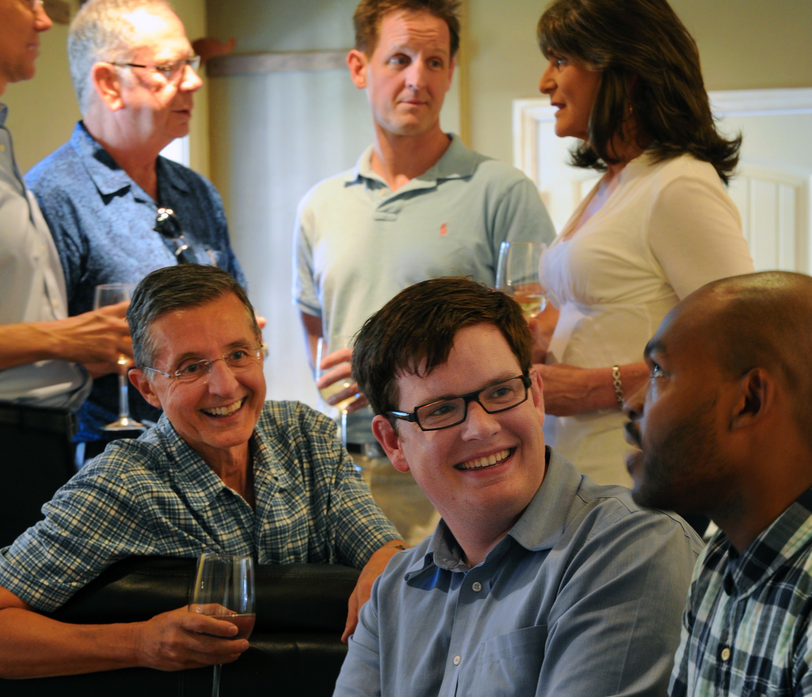 Seated middle is Chapel Hill's Lee Storrow