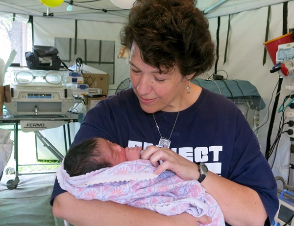 Nurse Ann Perez in Nepal