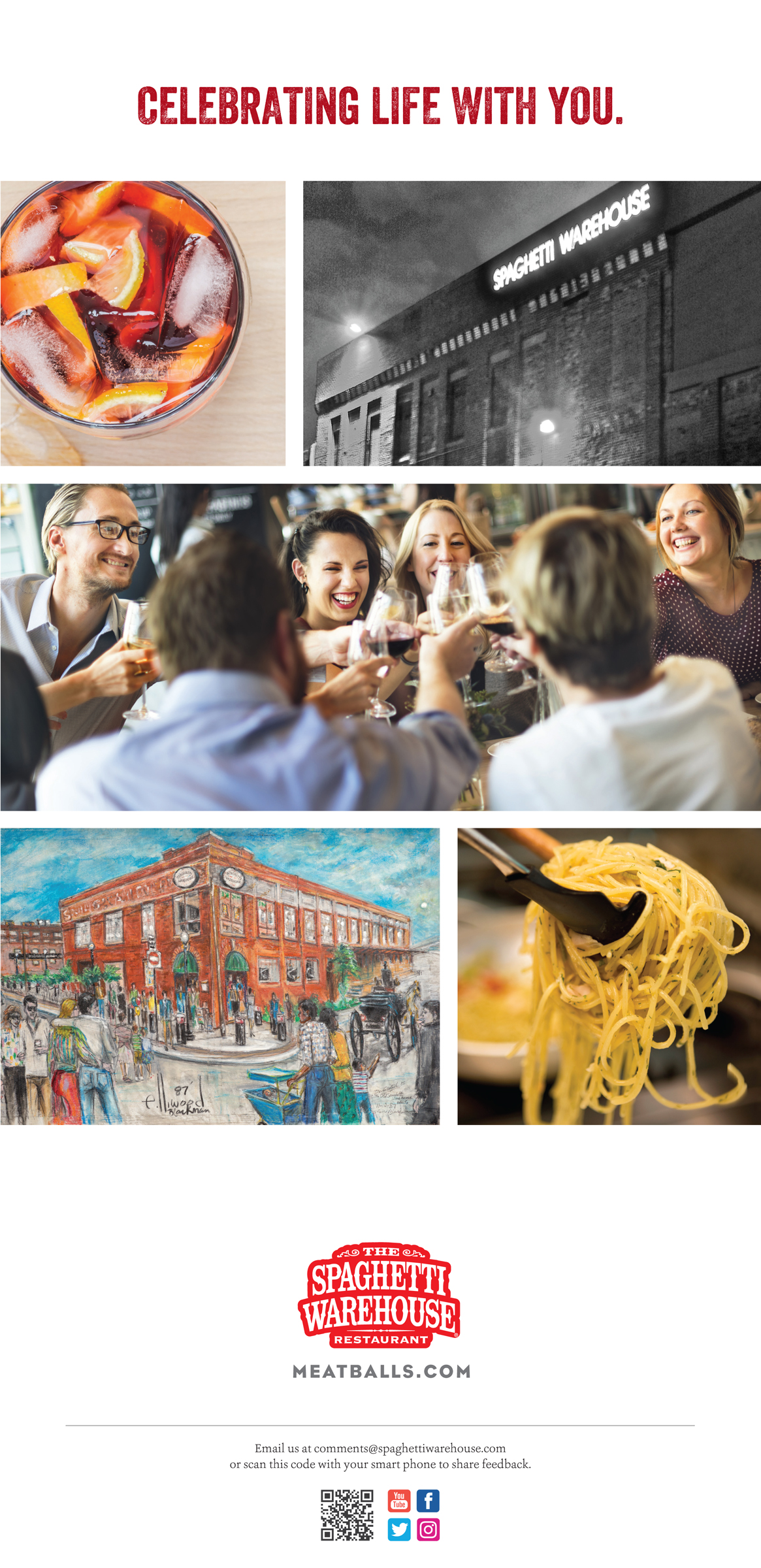 Spaghetti Warehouse New Celebration Menu 