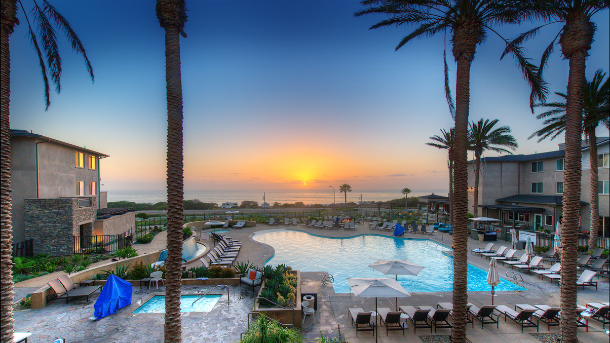 Carlsbad Cape Rey at sunset 